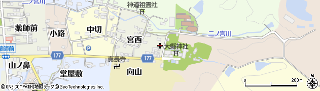 愛知県犬山市宮西43周辺の地図
