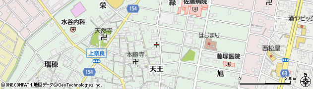 愛知県江南市上奈良町天王周辺の地図