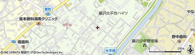 神奈川県藤沢市辻堂太平台周辺の地図