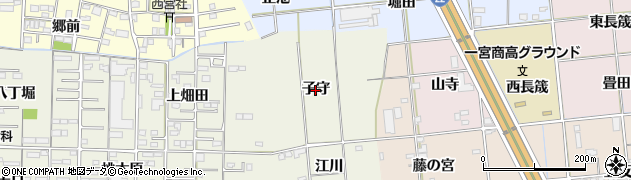 愛知県一宮市今伊勢町馬寄（子守）周辺の地図