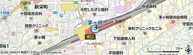 茅ケ崎駅周辺の地図
