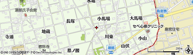 愛知県一宮市瀬部川東6周辺の地図