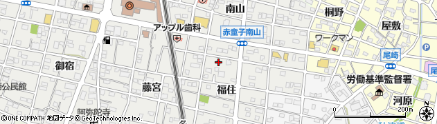 愛知県江南市赤童子町福住60周辺の地図