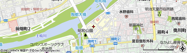 岐阜県多治見市昭和町周辺の地図
