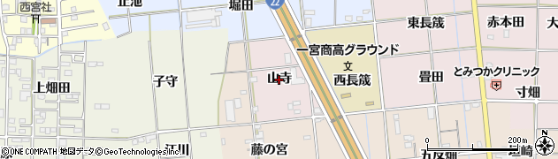 愛知県一宮市富塚（山寺）周辺の地図