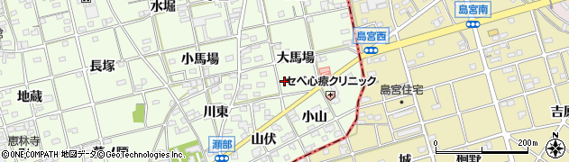 愛知県一宮市瀬部大馬場49周辺の地図