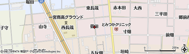愛知県一宮市富塚畳田周辺の地図