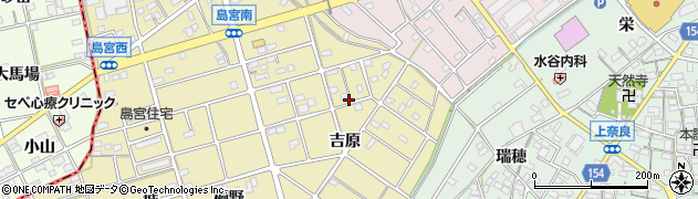 愛知県江南市島宮町（吉原）周辺の地図