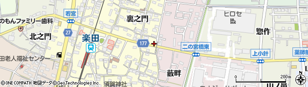 愛知県犬山市裏之門143周辺の地図