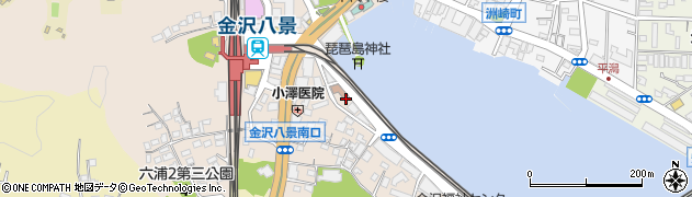 横浜市営駐輪場金沢八景駅周辺の地図