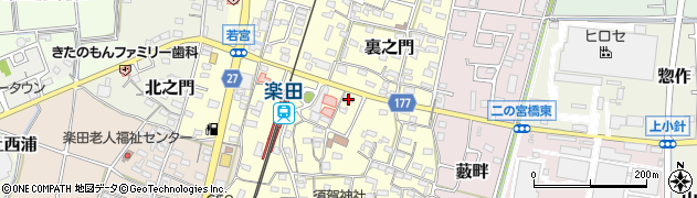 愛知県犬山市裏之門54周辺の地図