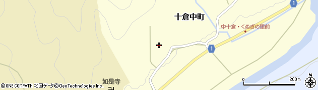 京都府綾部市十倉中町（小谷）周辺の地図