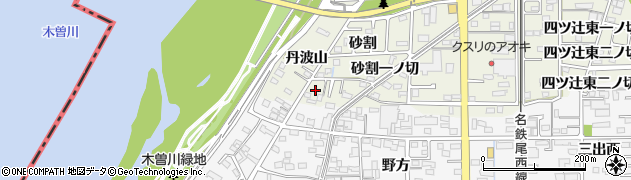 愛知県一宮市木曽川町玉ノ井砂割87周辺の地図