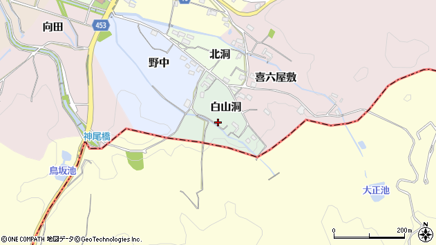 〒484-0022 愛知県犬山市白山洞の地図