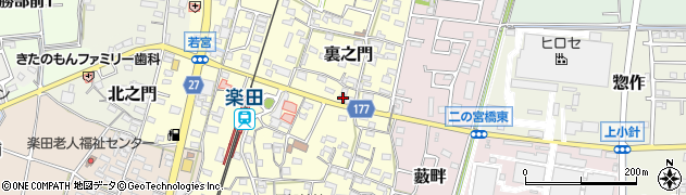愛知県犬山市裏之門150周辺の地図