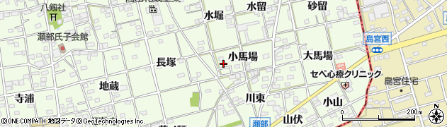 愛知県一宮市瀬部小馬場3周辺の地図