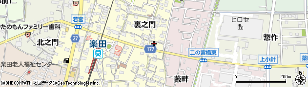愛知県犬山市裏之門146周辺の地図