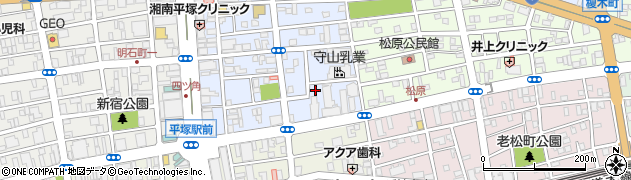 神奈川県平塚市宮の前周辺の地図