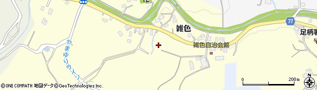 神奈川県中井町（足柄上郡）雑色周辺の地図
