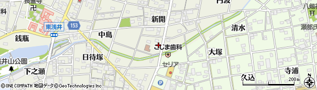 愛知県一宮市浅井町東浅井周辺の地図
