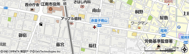 愛知県江南市赤童子町福住13周辺の地図