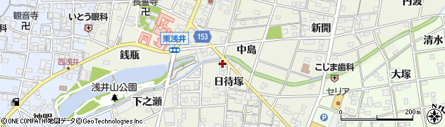 愛知県一宮市浅井町東浅井日待塚9周辺の地図