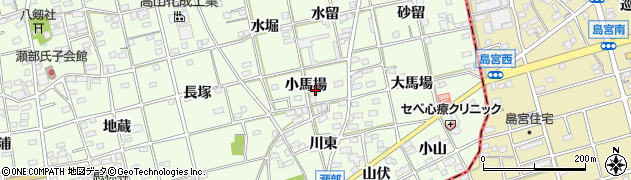 愛知県一宮市瀬部小馬場11周辺の地図