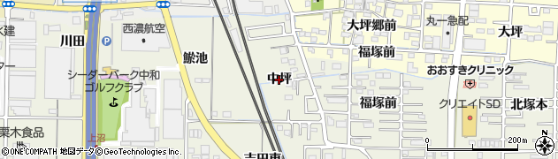 愛知県一宮市今伊勢町馬寄（中坪）周辺の地図