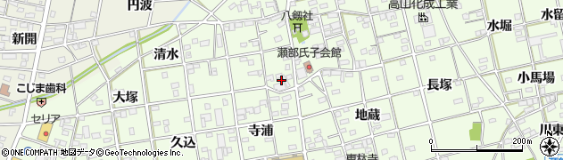愛知県一宮市瀬部（宮西）周辺の地図