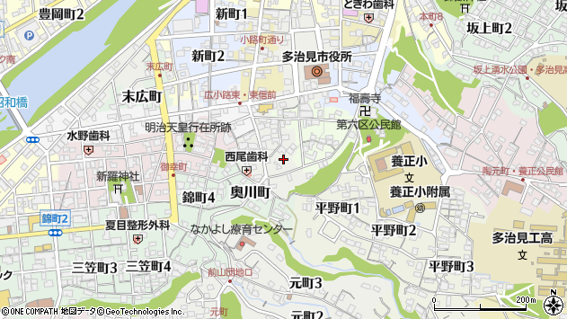〒507-0821 岐阜県多治見市窯町の地図