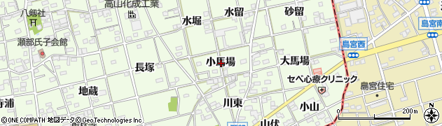 愛知県一宮市瀬部小馬場周辺の地図