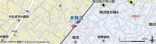 本鵠沼駅周辺の地図