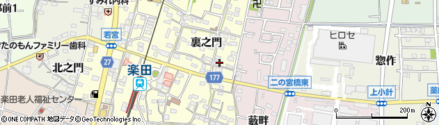 愛知県犬山市裏之門172周辺の地図