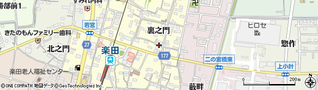 愛知県犬山市裏之門168周辺の地図
