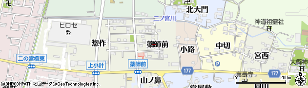 愛知県犬山市薬師前13周辺の地図
