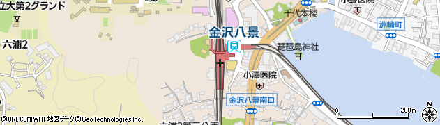 金沢八景駅周辺の地図