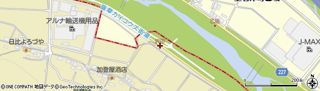 沢田周辺の地図