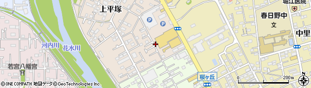 上平塚公園周辺の地図