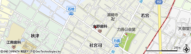 愛知県江南市力長町神出101周辺の地図