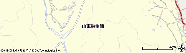兵庫県朝来市山東町金浦周辺の地図