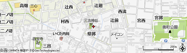 愛知県一宮市木曽川町三ツ法寺村内67周辺の地図