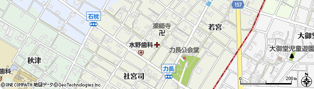 愛知県江南市力長町神出130周辺の地図