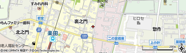 愛知県犬山市裏之門180周辺の地図