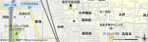 愛知県一宮市木曽川町門間福塚前周辺の地図