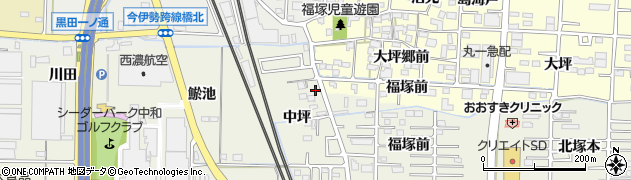 愛知県一宮市今伊勢町馬寄中坪7周辺の地図