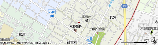 愛知県江南市力長町神出128周辺の地図