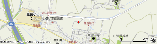 滋賀県米原市能登瀬周辺の地図