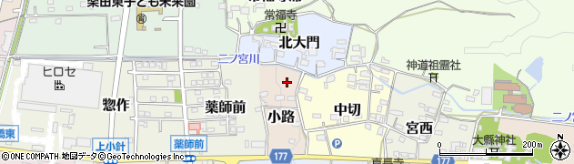 愛知県犬山市小路周辺の地図