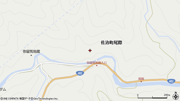 〒689-1324 鳥取県鳥取市佐治町尾際の地図