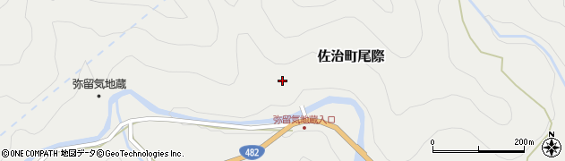 鳥取県鳥取市佐治町尾際周辺の地図